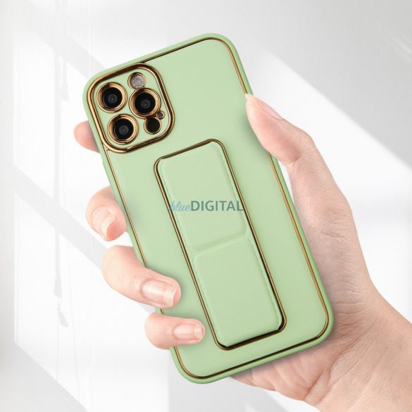 New Kickstand tok iPhone 12 Pro tok állvánnyal zöld színű