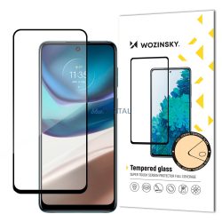   Wozinsky Super Durable Full Glue edzett üveg teljes képernyő keretben tokbarát Motorola Moto G42 Fekete