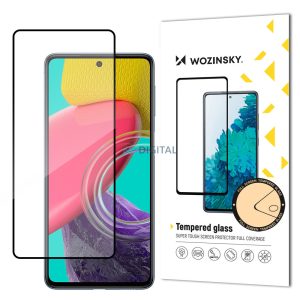 Wozinsky szuper kemény Full Glue edzett üveg teljes képernyő tokbarát Samsung Galaxy M53 5G Fekete