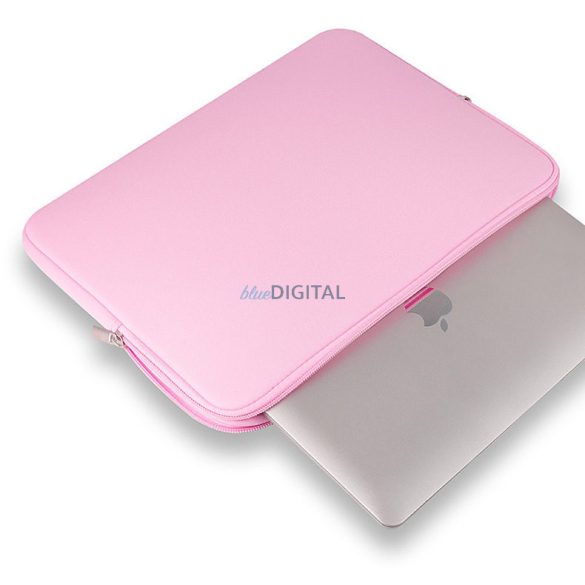 Univerzális tok laptop táska 14 " csúsztatható tablet számítógép szervező rózsaszín