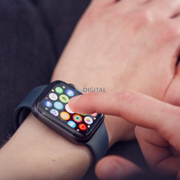 Wozinsky Watch Glass hibrid üveg Apple Watch 3 38mm / Watch 2 38mm / Watch 1 38mm Fekete
