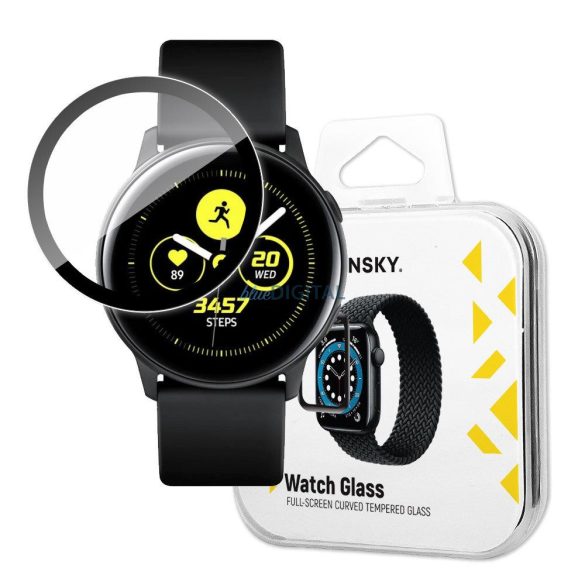 Wozinsky Watch Glass hibrid üveg Samsung Galaxy Watch Active fekete