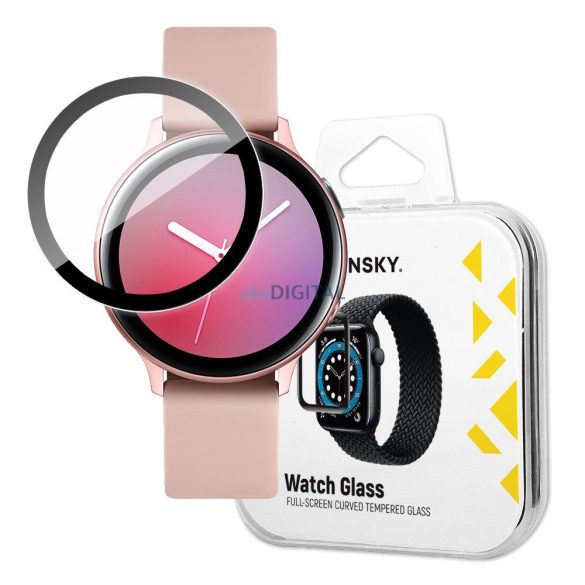 Wozinsky Watch Glass hibrid üveg Samsung Galaxy Watch Active 2 40 mm fekete