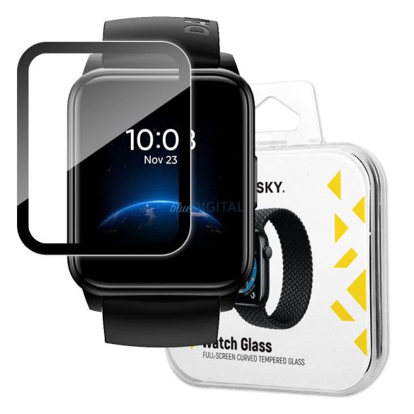 Wozinsky Watch Glass hibrid üveg Realme Watch 2 fekete
