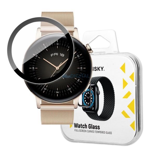 Wozinsky Watch Glass hibrid üveg Huawei Watch GT 3 46 mm fekete