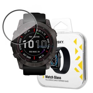 Wozinsky Watch Glass hibrid üveg Garmin Fenix 7X fekete