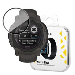 Wozinsky Watch Glass hibrid üveg Garmin Instinct 2s fekete