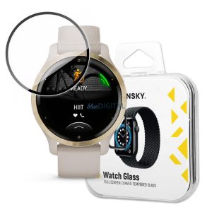 Wozinsky Watch Glass hibrid üveg Garmin Venu fekete