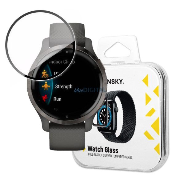 Wozinsky Watch Glass hibrid üveg Garmin Venu 2S fekete