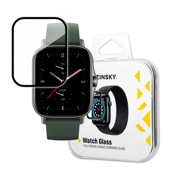 Wozinsky Watch Glass hibrid üveg Xiaomi Amazfit GTS 2E fekete