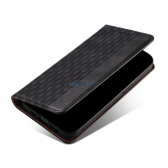 Magnet Strap Case Samsung Galaxy A23 5G Flip Wallet Mini Lanyard Állvány Fekete