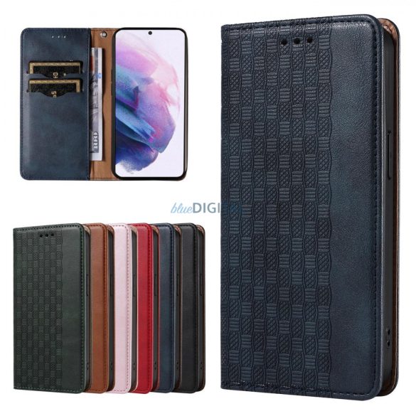 Magnet Strap Case Samsung Galaxy A23 5G Flip pénztárca Mini Lanyard Stand kék