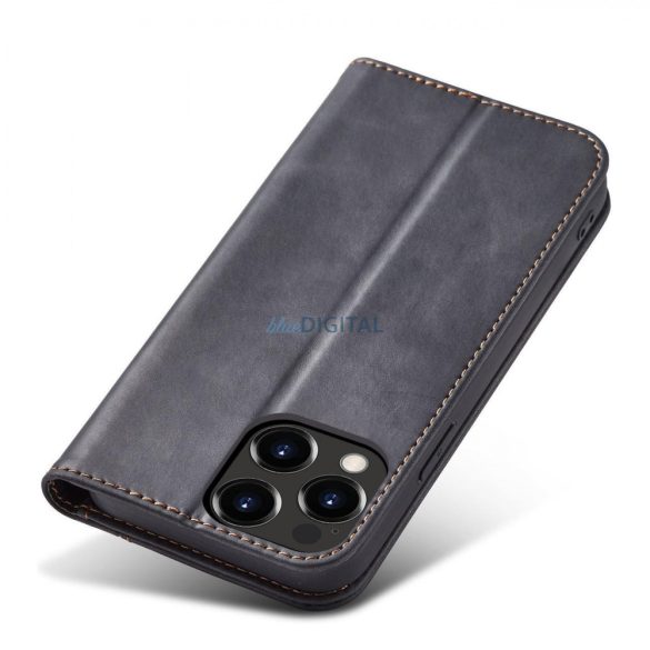 Magnet Fancy Case tok iPhone 14 flip cover pénztárca állvány fekete