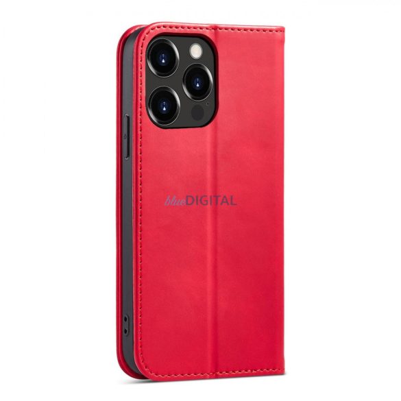 Magnet Fancy Case tok iPhone 14 flip cover pénztárca állvány piros
