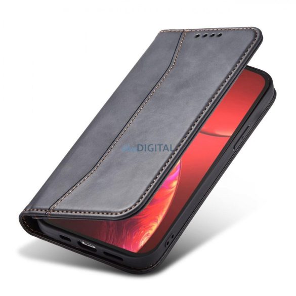 Magnet Fancy Case tok iPhone 14 Pro flip cover pénztárca állvány fekete