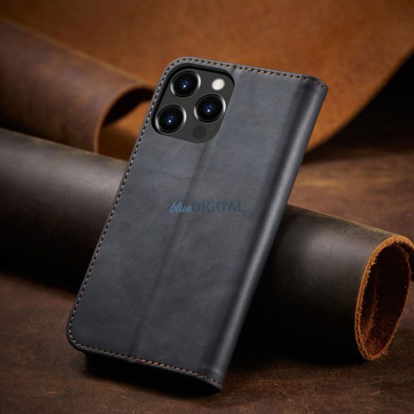 Magnet Fancy Case tok iPhone 14 Pro flip cover pénztárca állvány fekete