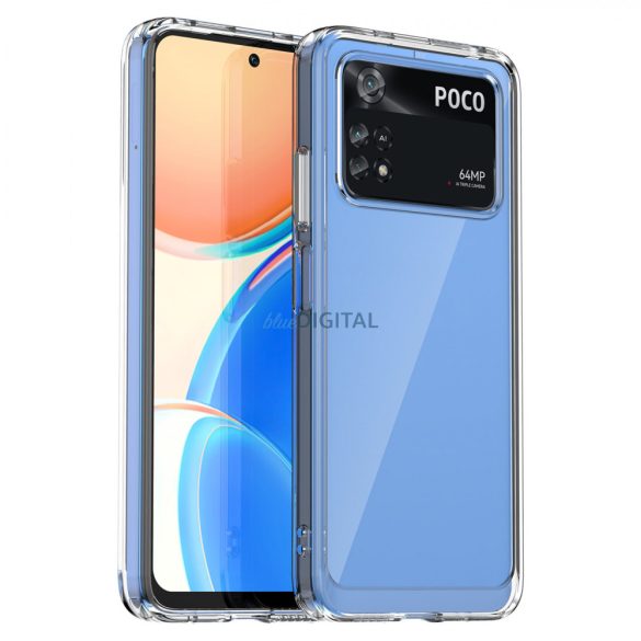 Outer Space Case Xiaomi Poco M4 Pro 5G tok rugalmas kerettel fekete