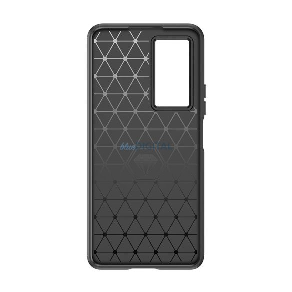 Carbon tok Xiaomi Poco F4 5G rugalmas szilikon Carbon tok fekete