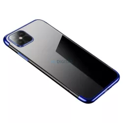   Átlátszó tok TPU gél tok fém kerettel Samsung Galaxy A13 5G kék színű tok