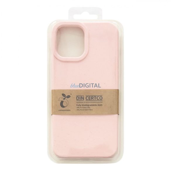Eco Case tok iPhone 14 Plus szilikon lebomló tok rózsaszín