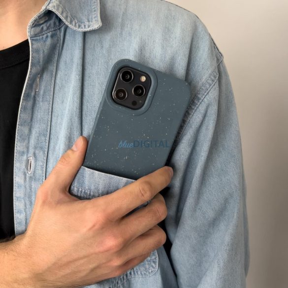 Eco Case tok iPhone 14 Pro szilikon lebomló tok tengerészkék