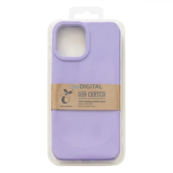 Eco Case tok iPhone 14 Pro szilikon lebomló tok lila