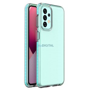 Spring Case Samsung Galaxy A23 szilikon tok kerettel világoskék színben