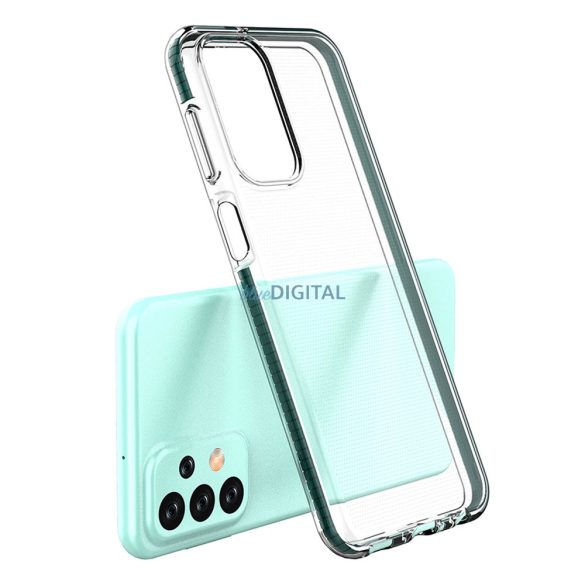 Spring Case Samsung Galaxy A23 szilikon tok kerettel világoskék színben