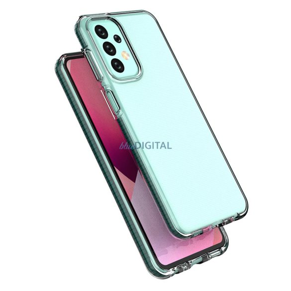 Spring Case Samsung Galaxy A23 szilikon tok kerettel világoskék színben