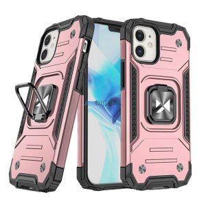 Wozinsky Ring Armor tok iPhone 14 Armor tok mágneses tartó arany gyűrű