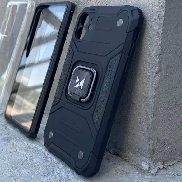 Wozinsky Ring Armor tok iPhone 14 Plus Armor tok mágneses tartó gyűrű kék