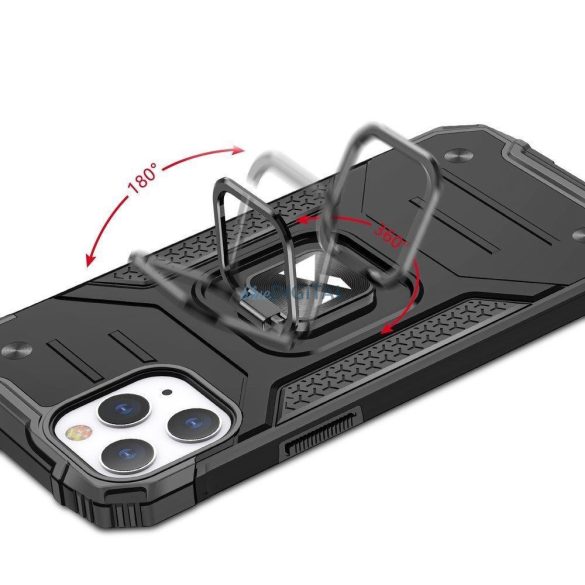 Wozinsky Ring Armor tok iPhone 14 Pro Max Armor tok mágneses tartó gyűrű piros