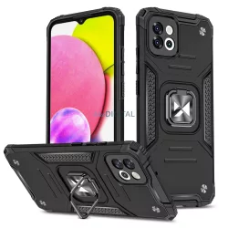   Wozinsky Ring Armor tok Samsung Galaxy A03 Armor tok mágneses tartó gyűrű fekete