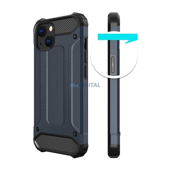 Hybrid Armor tok iPhone 14 Armor hibrid tok kék