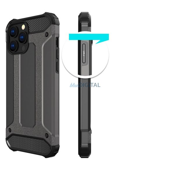 Hybrid Armor tok iPhone 14 Pro Armor hibrid tok kék