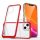 átlátszó 3in1 tok iPhone 14 szilikon tok kerettel piros
