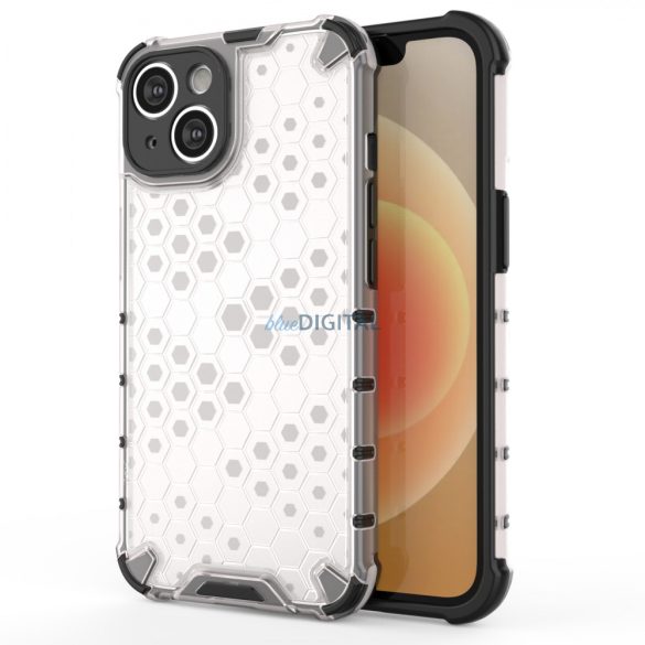 Honeycomb tok iPhone 14 Plus Armor hibrid tok átlátszó