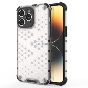 Honeycomb tok iPhone 14 Pro Armor hibrid tok átlátszó