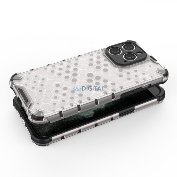 Honeycomb tok iPhone 14 Pro Armor hibrid tok átlátszó