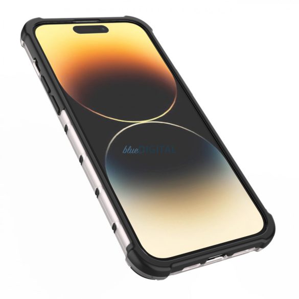 Honeycomb tok iPhone 14 Pro Armor hibrid tok átlátszó