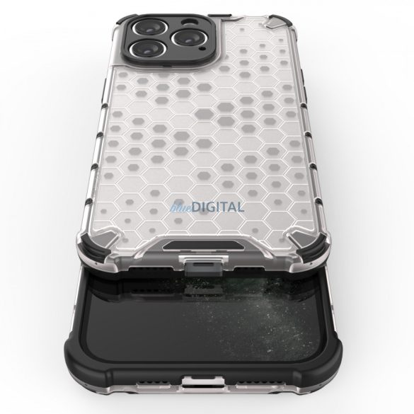 Honeycomb tok iPhone 14 Pro Max Armor hibrid tok kék