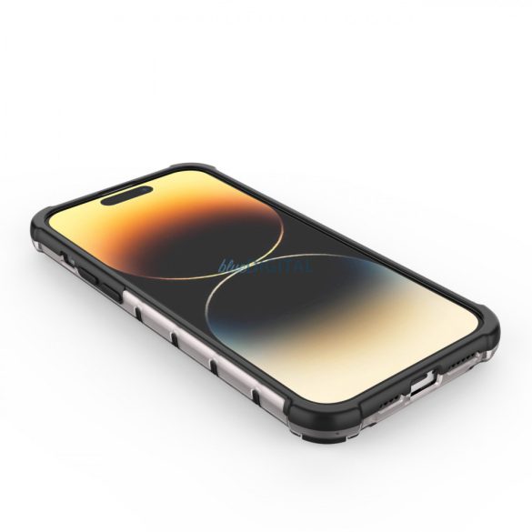 Honeycomb tok iPhone 14 Pro Max Armor hibrid tok átlátszó