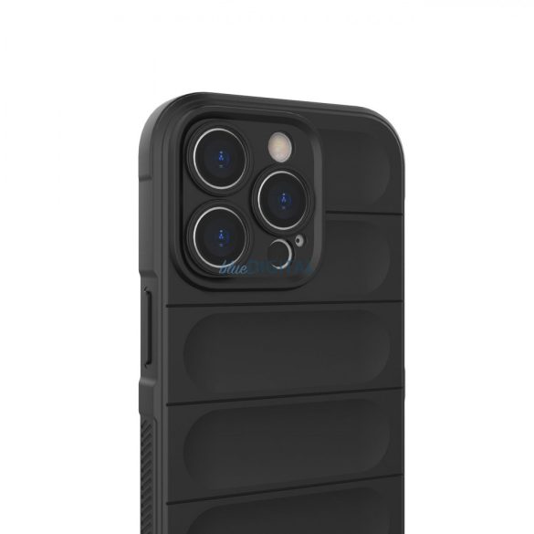 Magic Shield tok iPhone 14 Pro elasztikus Armor tok bordó színben