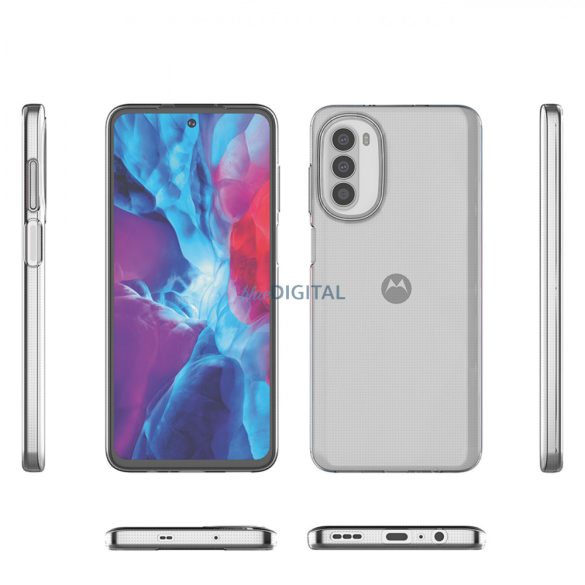 Ultra Clear 0,5 mm-es tok Motorola Moto G82 5G / Moto G52 vékony tok átlátszó