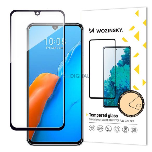 Wozinsky Full Glue Infinix Note 12 Pro teljes képernyő edzett üveg keret fekete (tokbarát)