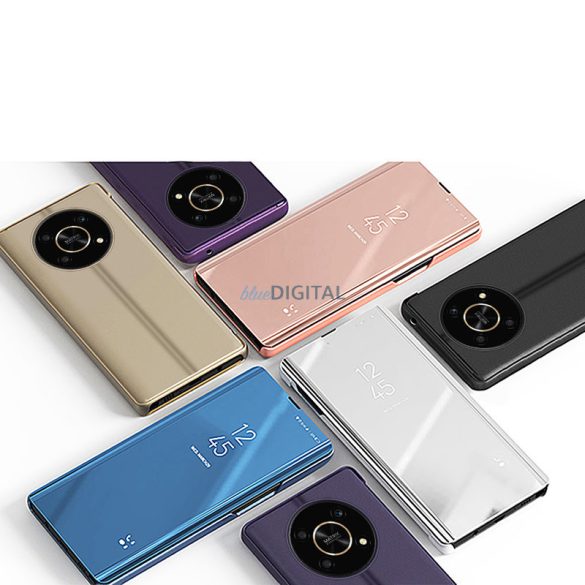 Clear View Case tok Honor X9 / X9 5G / X30 / Magic4 Lite flip cover fekete