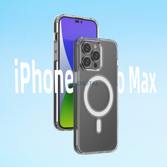 Mágneses tok MagSafe iPhone 14 Pro Max átlátszó