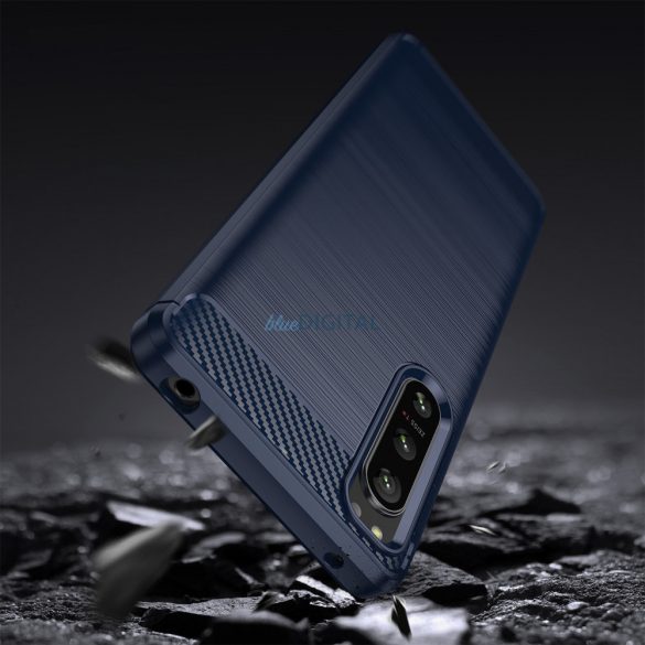 Thunder Case Xiaomi Poco F4 5G szilikon Armor tok kék