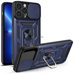   Hybrid Armor Camshield tok iPhone 13 Pro Armor tok kamerahuzat kék