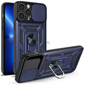 Hybrid Armor Camshield tok iPhone 13 Pro Armor tok kamerahuzat kék